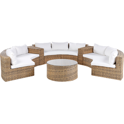 Beliani SEVERO - Loungeset-Bruin-PE rotan