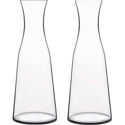 Glazen water karaf van 1 Liter - 3x - Sapkan/waterkan/schenkkan - Karaffen
