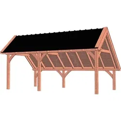 Trendhout douglas kapschuur De Hoeve XL, 650 x 380 cm