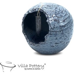 Villa Pottery  Blauw zwarte bolpot Stelvio - 20x18
