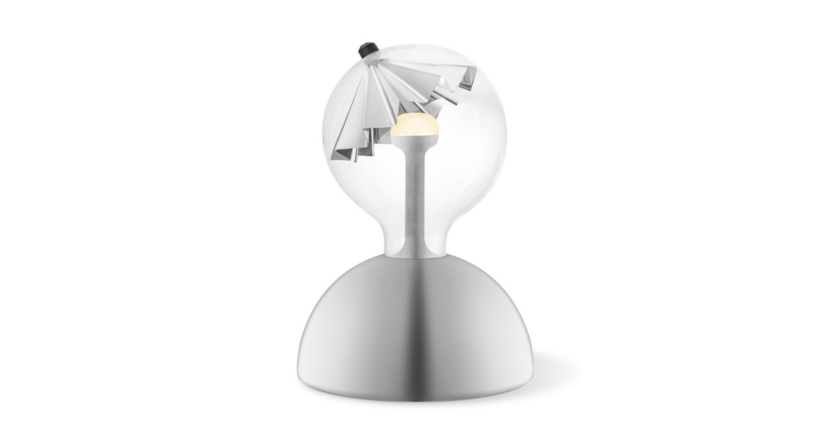 Move Me tafellamp Bumb - chroom / Umbrella 5,5W - zilver