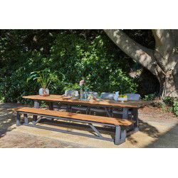 Santos dinning tafel 220x100cm antraciet