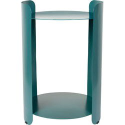 Dutchbone Navagio Bijzettafel Rond 31 cm Metaal Blauw 