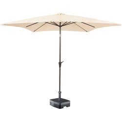 Kopu® Altea Parasol Vierkant 230x230 cm met Windvanger - Creme