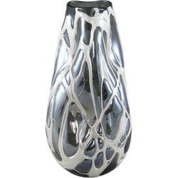 PTMD Vaas Conck - 16x16x36 cm - Glas - Grijs