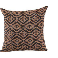 PTMD Clakre Sierkussen - 45 x 10 x 45 cm - Stof - Bruin