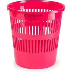 Plasticforte Afvalemmer - 10L - 28 cm - kunststof - roze - Prullenmanden