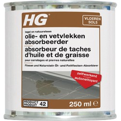 Tegel en natuursteen olie- en vetvlekken absorbeerder 250 ml - HG