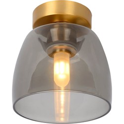 Mat goud/messing met glas badkamer plafondlamp G9 IP44