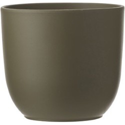 Tusca pot rond groen - h23xd25cm