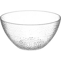Secret de Gourmet Slakom/serveer schaal - transparant - 25 cm - Saladeschalen