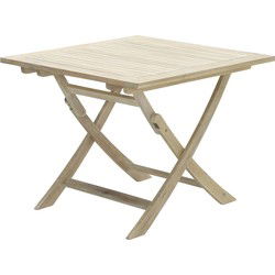 Kent opvouwbare tafel - 90x90 cm - acacia white wash