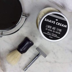 Men's Society Shave Cream - Lemon & Thyme - 250ml