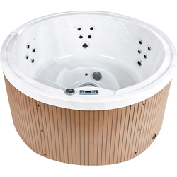Beliani MARFIL - Whirlpools voor buiten-Wit-Acryl