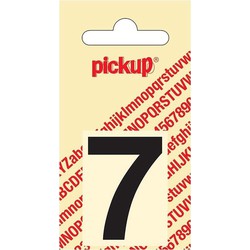 Plakcijfer Helvetica 40 mm Sticker zwarte cijfer 7 - Pickup