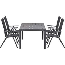 Garden Impressions Santana tuinset 5-delig verstelbaar - Adana tuintafel 180x100 cm