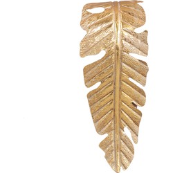 PTMD Asis Gold iron lamp wall leaf shape small