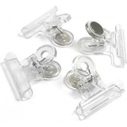 Trendform Magnet Clip Graffa Transparant - set van 4 stuks