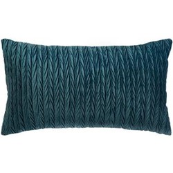 Fluwelen Kussen Brilliant - Petrol Blauw - 30 x 50 cm (incl. vulling)