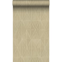 Origin Wallcoverings eco-texture vliesbehang origami motief beige - 0,53 x 10,05 m - 347857