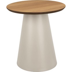Salontafel Naturel/Grijs - 45x45x48cm - Skagen