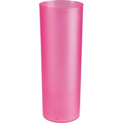 Juypal longdrink glas - 6x - roze - kunststof - 330 ml - Drinkglazen