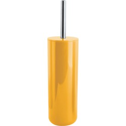 MSV Porto Toilet/wc-borstel in houder - kunststof - saffraan geel - 38 cm - Toiletborstels