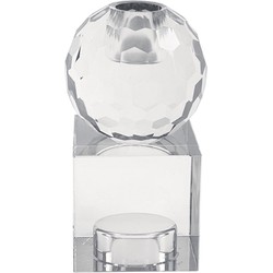Kandelaar Crystal Art - Vierkant Helder - Medium - 5,9x5,9x11,3cm