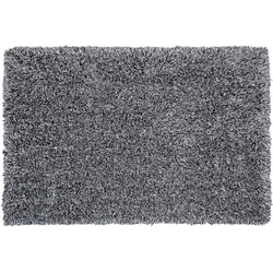 CIDE  - Shaggy vloerkleed - Zwart/Wit - 140 x 200 cm - Polyester