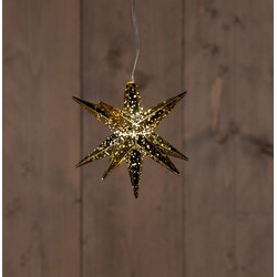 B.O.T. Gold 3D Star 12 cm 1Led Warm White 1,5M