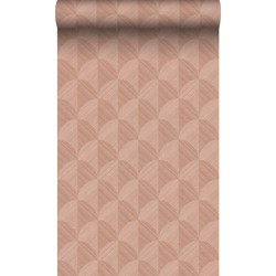 Origin Wallcoverings eco-texture vliesbehang 3D-motief terracotta roze - 50 x 900 cm - 347989