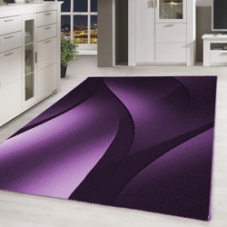 Plus Vloerkleed - Laagpolig Tapijt Woonkamer - Paars- 80x300 CM