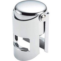 Cosy & Trendy Champagnefles stopper/afsluiter - verchroomd - Wijnafsluiters