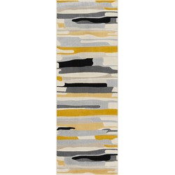 Modern Scandinavisch Loper Gang ANAIS - Meerkleurig/Grijs - 80x220 cm 