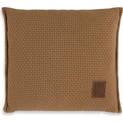 Knit Factory Jesse Sierkussen - New Camel - 50x50 cm - Inclusief kussenvulling