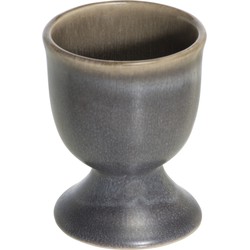Eierdopje van aardewerk grijs bruin 5 cm - Eierdopjes