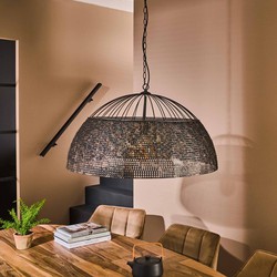 Hanglamp Zwart/Bruin - Metaal - 80cm - 150x80x80cm