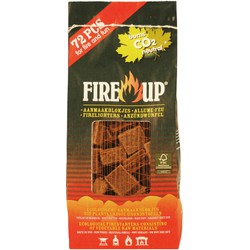 Fire-up Barbecue aanmaakblokjes - 72x - bruin - reukloos - niet giftig - BBQ - Aanmaakblokjes