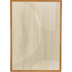 Mica Decorations Wanddecoratie Cirkel - 50x70x3 cm - MDF - Beige