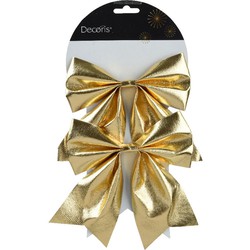 Strik polyester l15b17h1 cm goud 2st