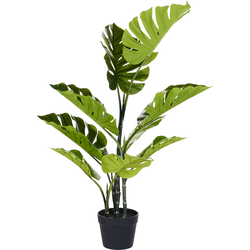 Beliani MONSTERA PLANT - Kunstplant-Groen-Synthetisch materiaal