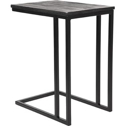 LABEL51 Bijzettafel Move - Zwart - Mangohout - One Size