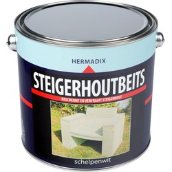 Steigerh.beits schelpen wit 2500 ml - Hermadix