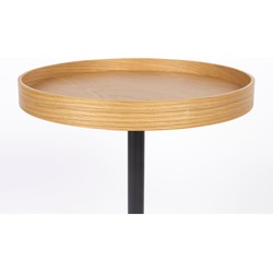 Housecraft Living Yuri Bijzettafel Rond Hout 45x45 cm (S) Eiken