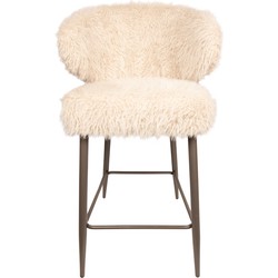 PTMD Ares Bar Chair Hair Beige