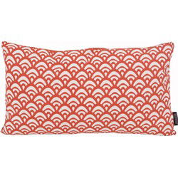 Sierkussen Waves Brique Long | 30 x 50 cm | Katoen/Polyester