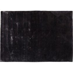 PTMD Flavia Rechthoekig Tapijt - 160 x 230 x 1 cm - Viscose - Zwart
