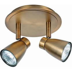 Highlight - Mirage - Plafondlamp - GU10 - 15 x 15  x 11cm - Brons