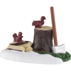 Axe and logs Weihnachtsfigur - LEMAX