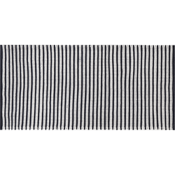 SOFULU - Modern vloerkleed - Marineblauw - 80 x 150 cm - Katoen
